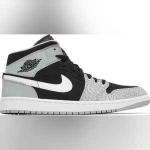 Air Jordan 1 Mid SE Elephant Print Toe 9 NEW Sneaker Men Boys